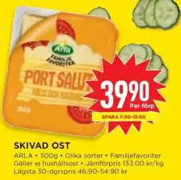 Willys Arla skivad ost erbjuda