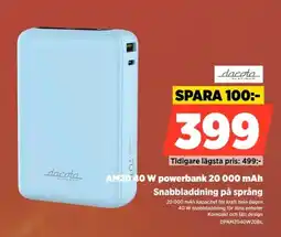 Power dacota AM20 40 W powerbank erbjuda