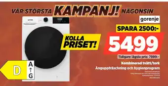 Gorenje kombinerad tvätt/tork