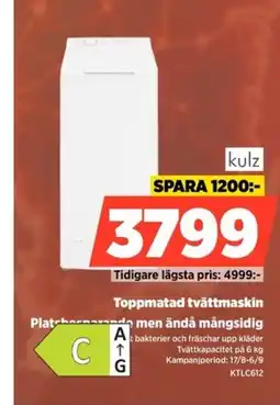Power kulz toppmatad tvättmaskin erbjuda