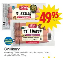 Matöppet Scan grillkorv erbjuda