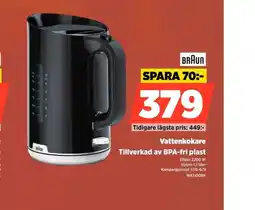 Power Braun vattenkokare erbjuda