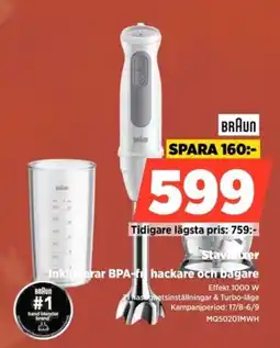 Power Braun stavmixer erbjuda