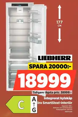 Power Liebherr integrerat kylskåp erbjuda