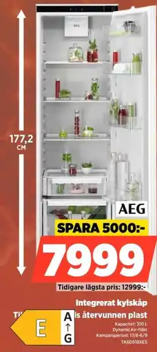 Power Aeg integrerat kylskåp erbjuda