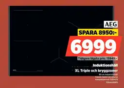 Power Aeg induktionshall xl triple och bryggzoner erbjuda