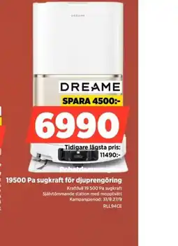 Power Dreame robotdammsugare erbjuda