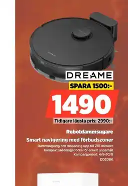 Power Dreame robotdammsugare erbjuda