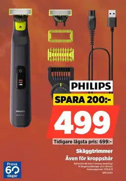 Power Philips skäggttrimmer erbjuda