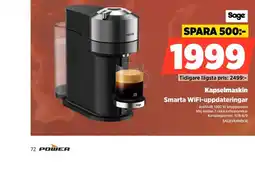 Power Sage kapselmaskin erbjuda