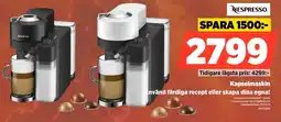 Power Nespresso kapselmaskin erbjuda