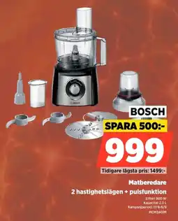 Power Bosch matberedare erbjuda