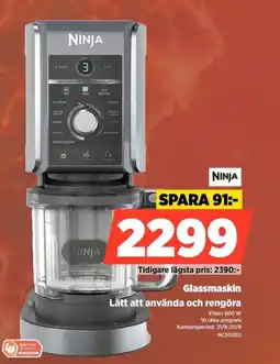 Power Ninja glassmaskin erbjuda