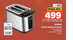 Power Chef Matteo brödrost erbjuda