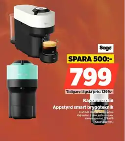 Power Sage kapselmaskin erbjuda