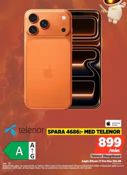 Power Apple iPhone 17 Pro Max 256 GB erbjuda