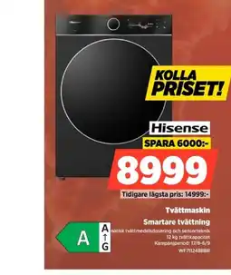 Power Hisense Tvättmaskin erbjuda