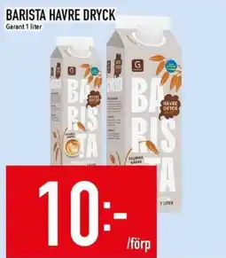 Matdax Barista havre dryck erbjuda
