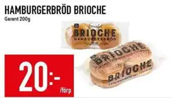 Matdax Garant hamburgerbröd brioche erbjuda
