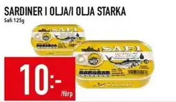 Matdax Safi sardiner i olja/i olja starka erbjuda