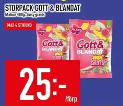 Matdax Malaco gott & blandat juicy giants erbjuda