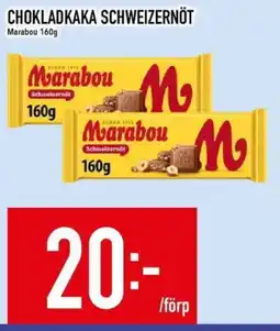 Matdax Marabou chokladkaka schweizernöt erbjuda