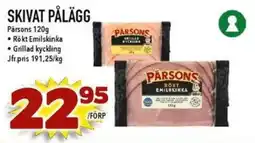 Matdax Parsons skivat pålägg erbjuda