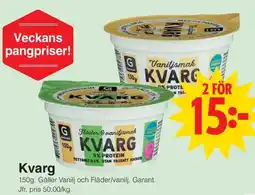 Matöppet Garant kvarg erbjuda