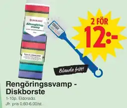Matöppet Eldorado rengöringssvamp - diskborste erbjuda