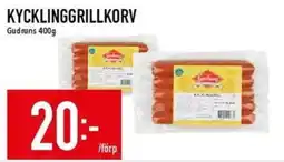Matdax Gudruns kycklinggrillkorv erbjuda