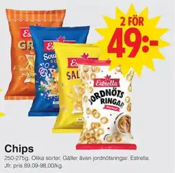 Matöppet Estrella chips erbjuda