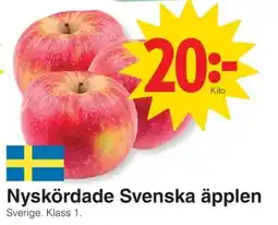 Matöppet Äpplen erbjuda