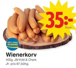 Matöppet Wienerkorv erbjuda