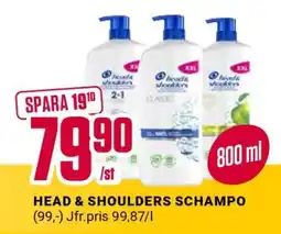 ÖoB HEAD & SHOULDERS SCHAMPO erbjuda