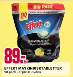ÖoB EFFEKT MASKINDISKTABLETTER erbjuda