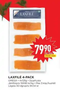 Willys LAXFILÉ 4-PACK erbjuda