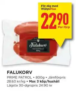 Willys Falukorv erbjuda