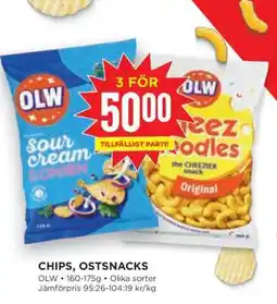 Willys Chips, Ostsnacks erbjuda