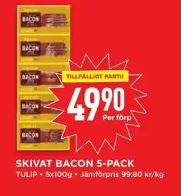 Willys SKIVAT BACON 5-PACK erbjuda