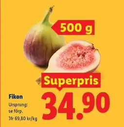 Lidl Fikon erbjuda