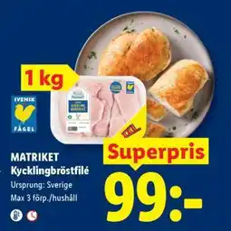 Lidl Matriket Kycklingbröstfilé erbjuda