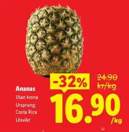 Lidl Ananas erbjuda
