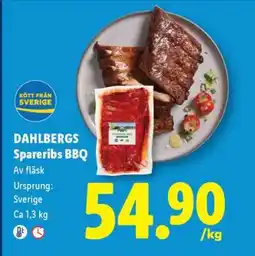 Lidl Dahlbergs spareribs BBQ erbjuda