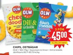 Willys CHIPS, OSTBÅGAR erbjuda