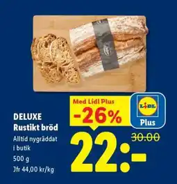 Lidl DELUXE Rustikt bröd erbjuda