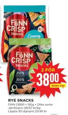 Willys RYE SNACKS erbjuda