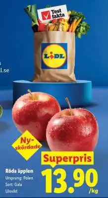 Lidl Röda äpplen erbjuda