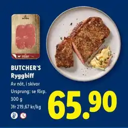 Lidl Butcher's Ryggbiff erbjuda