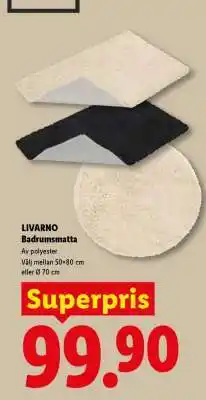 Lidl Livarno Badrumsmatta erbjuda
