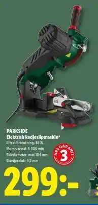 Lidl Parkside Elektrisk kedjeslipmaskin erbjuda